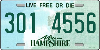 NH license plate 3014556