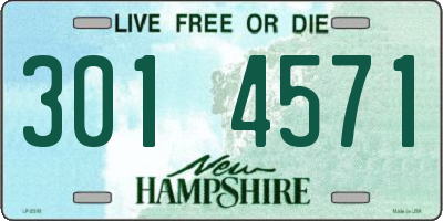 NH license plate 3014571