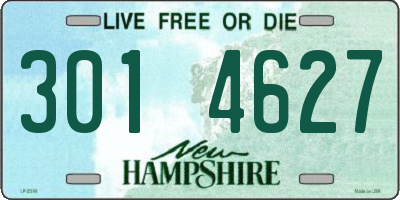 NH license plate 3014627