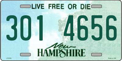 NH license plate 3014656