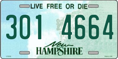 NH license plate 3014664