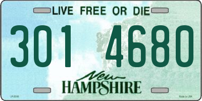 NH license plate 3014680