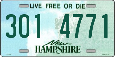 NH license plate 3014771