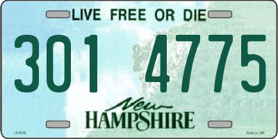 NH license plate 3014775