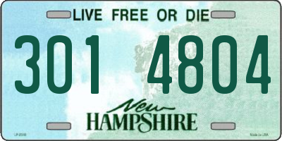 NH license plate 3014804