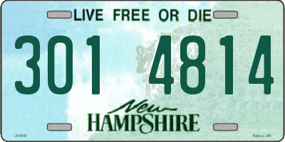 NH license plate 3014814
