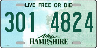 NH license plate 3014824