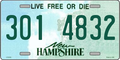 NH license plate 3014832
