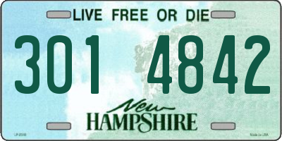 NH license plate 3014842