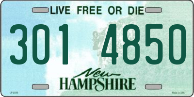 NH license plate 3014850