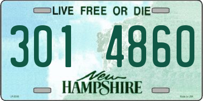 NH license plate 3014860