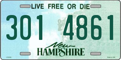 NH license plate 3014861