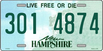 NH license plate 3014874