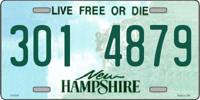 NH license plate 3014879