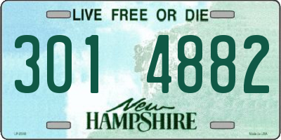 NH license plate 3014882