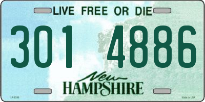 NH license plate 3014886