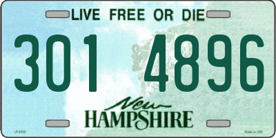 NH license plate 3014896