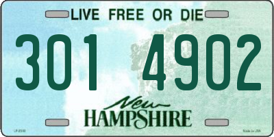 NH license plate 3014902