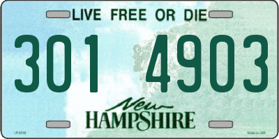 NH license plate 3014903