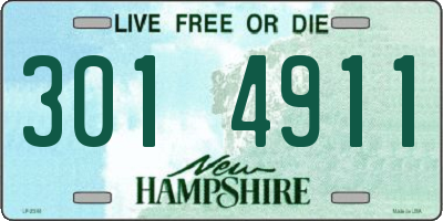 NH license plate 3014911