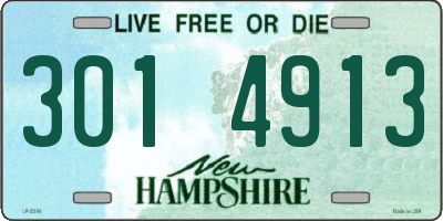 NH license plate 3014913