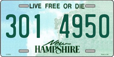 NH license plate 3014950