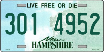 NH license plate 3014952