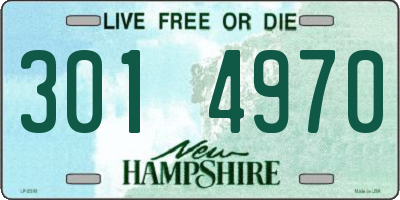 NH license plate 3014970