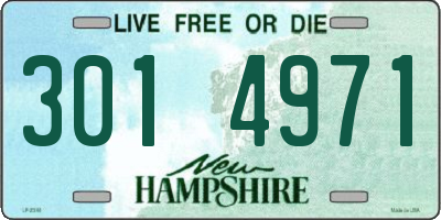 NH license plate 3014971