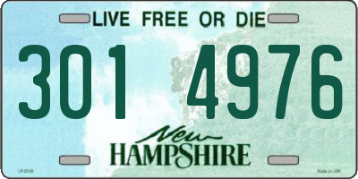 NH license plate 3014976