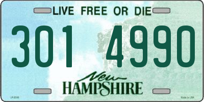 NH license plate 3014990