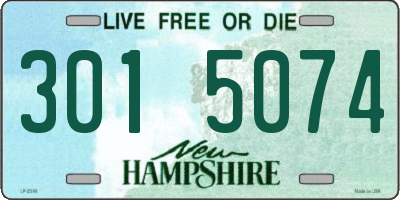 NH license plate 3015074