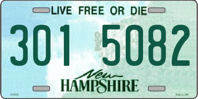 NH license plate 3015082