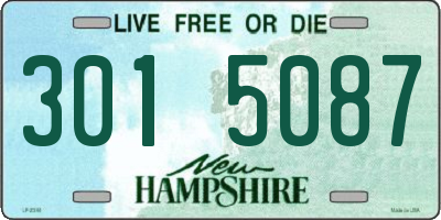 NH license plate 3015087