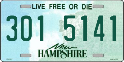 NH license plate 3015141