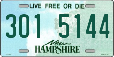 NH license plate 3015144