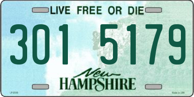 NH license plate 3015179