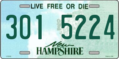 NH license plate 3015224
