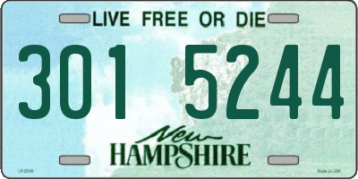 NH license plate 3015244