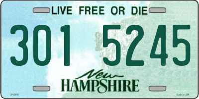 NH license plate 3015245