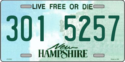 NH license plate 3015257