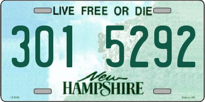 NH license plate 3015292