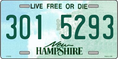 NH license plate 3015293