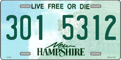 NH license plate 3015312