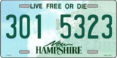 NH license plate 3015323