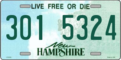NH license plate 3015324