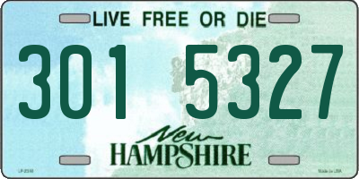 NH license plate 3015327