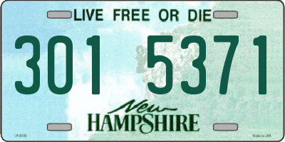 NH license plate 3015371