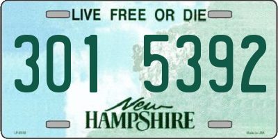 NH license plate 3015392