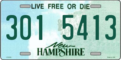 NH license plate 3015413